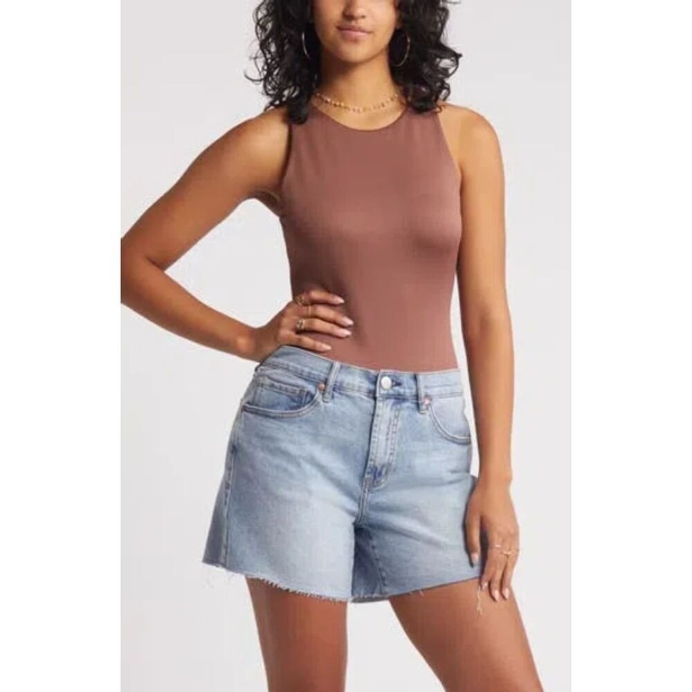 BP. Butter Tank Bodysuit In Brown Topaz Size M NWT